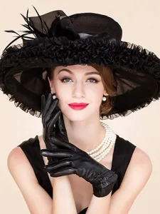 feder-organza-fascinators-hute-kopfschmu-schwarz-1