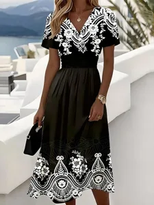 frauen-elegante-midi-kleid-a-linien-klei-schwarz-1