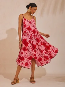 fruhlingsblumen-luftiges-baumwollkleid-i-rosenrot-1