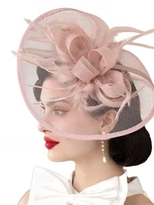 haarteil-tull-feder-fedora-hut-hochzeit-rosa-3