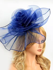 haarteil-tull-fedora-hut-hochzeit-geburt-dunkelmarine-2