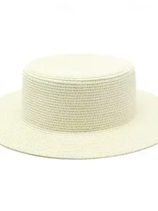 hute-polyester-strohhut-hochzeit-ferien-elfenbein-4