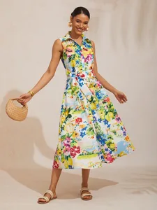 luftiges-maxikleid-im-leinen-look-mit-zi-gelb-1