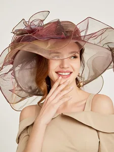 organza-kentucky-hut-fascinator-kopfschm-burgund-2