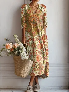 oster-damen-maxikleid-leinenahnlich-atmu-orange-2