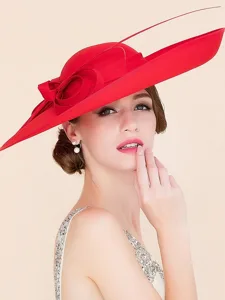 party-hute-doppeltes-stoff-bowler-cloche-rot-11