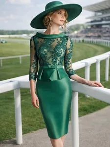 schlauchkleid-knielang-partykleid-cockta-dunkelgrun-1