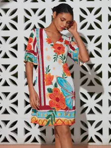 sommerkleid-mit-blumenmuster-v-ausschnit-orange-1