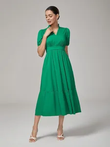 weiblich-freizeitkleid-grun-kurze-armel-default-5