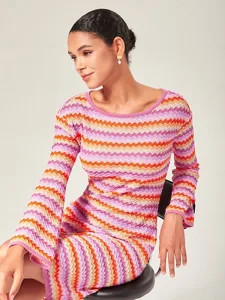 weiblich-freizeitkleid-rosa-kurze-armel-rosa-1