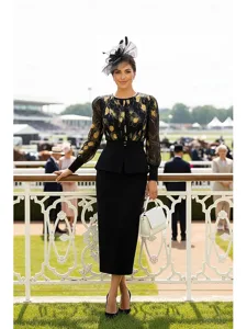 zweiteilig-kleid-sets-tee-lange-kleid-fu-schwarz-1