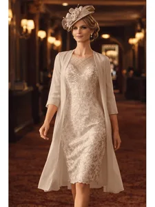 zweiteilig-schlauchkleid-knielang-kleid-champagner-13