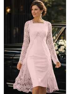 zweiteilig-schlauchkleid-knielang-kleid-rosa-9