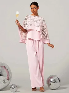 zweiteiliges-set-fur-damen-cape-oberteil-rosa-1