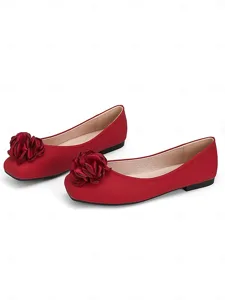 chaussures-plates-fleuries-jaune-moutard-rouge-bordeaux-14