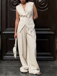 damen-baumwoll-leinen-sets-zweiteilige-s-khaki-1