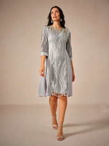 damen-knielanges-kleid-spitzenkleid-eleg-grau-1