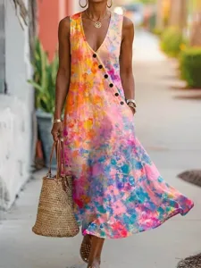 damen-langes-kleid-maxikleid-sommerkleid-rosa-2