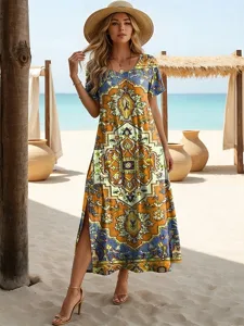 damen-midikleid-a-linie-kleid-lassig-str-gelb-3