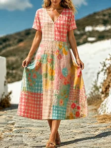damen-midikleid-freizeitkleid-urlaub-fer-rosa-2