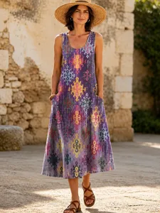 damen-midikleid-shiftkleid-urlaub-lassig-purpur-1