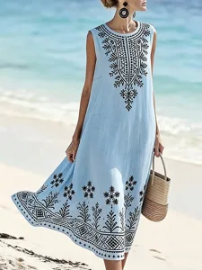damen-midikleid-sommerkleid-a-linie-klei-blau-5