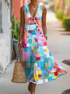 damen-midikleid-sommerkleid-freizeitklei-blau-3