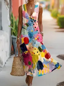 damen-midikleid-sommerkleid-freizeitklei-gelb-2