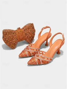 ensemble-chaussures-et-sac-rose-a-strass-orange-12
