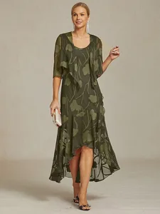 femmes-robe-maxi-robe-a-volants-elegant-olive-1