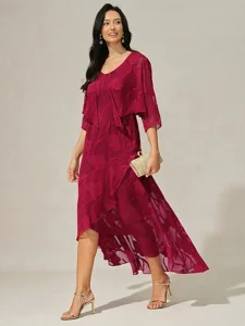 femmes-robe-maxi-robe-a-volants-elegant-rouge-6