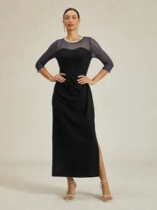 femmes-robe-maxi-robe-fourreau-elegant-f-noir-1