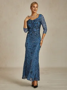 femmes-robe-maxi-robe-fourreau-robe-trom-bleu-paon-1