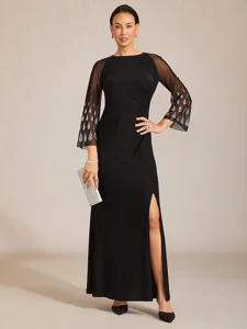 femmes-robe-maxi-robe-trapeze-elegant-ma-noir-1