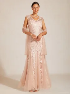 femmes-robe-maxi-robe-trompette-sirene-e-rose-claire-1