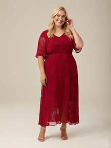 femmes-robe-midi-robe-en-chiffon-elegant-rouge-11