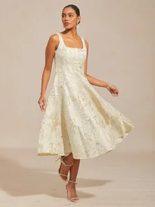 femmes-robe-midi-robe-fourreau-elegant-g-champagne-1
