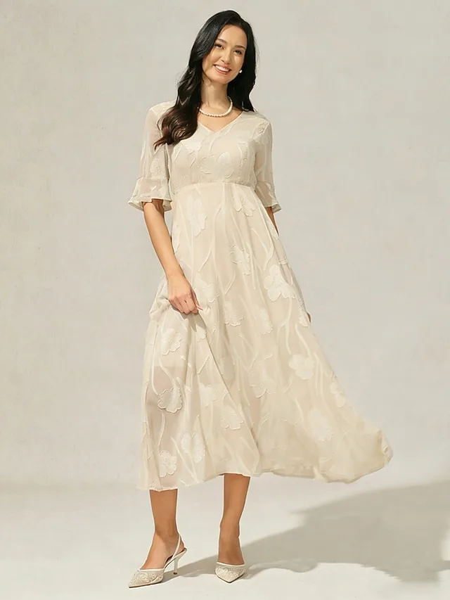 femmes-robe-midi-robe-trapeze-elegant-co-mink-1