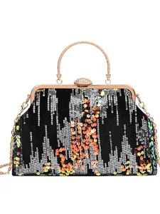 femmes-sac-a-main-pochette-sac-dome-sacs-doree-3