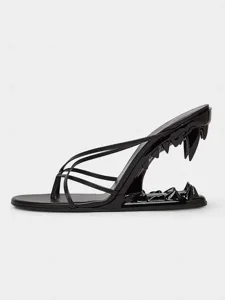 gold-metallic-flat-sandals-with-sculpted-black-10