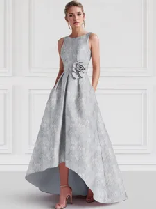 ligne-a-longueur-cheville-robes-de-cockt-argent-11