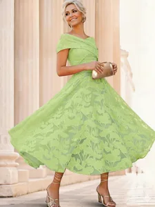 ligne-a-longueur-cheville-robes-de-cockt-vert-menthe-2