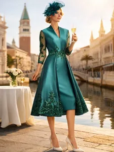 ligne-a-longueur-the-robe-de-soiree-robe-vert-fonce-1