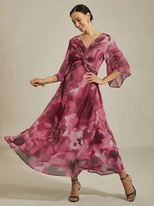 maxikleid-fur-damen-abstraktes-blumenmus-rosa-1