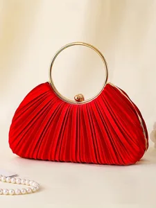 pochette-elegante-en-velours-plisse-vert-rouge-12