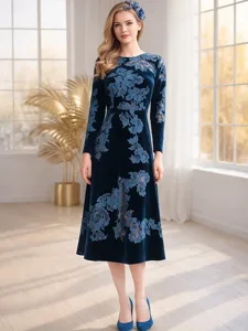 robe-en-velours-elegante-en-colonne-long-marine-fonce-1