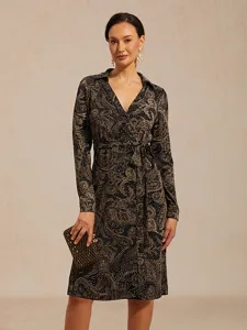 robe-midi-portefeuille-pour-femme-robe-t-noir-1