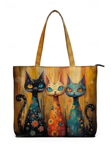 sac-cabas-en-polyester-pour-femme-grande-jaune-7