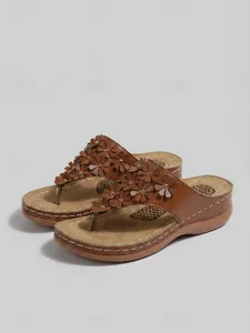 sandales-confortables-dorees-a-fleurs-po-marron-9