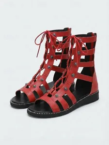 sandales-gladiateur-cloutees-pour-femmes-rouge-6